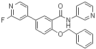 5-(2-氟-4-吡啶基)-2-(苯基甲氧基)-N-3-吡啶基苯甲酰胺分子结构 (CAS 1285515-21-0)