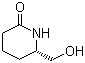 (+)-6-(羟甲基)-2-哌啶酮分子结构 (CAS 128726-47-6)