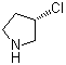 (3R)-3-氯吡咯烷分子结构 (CAS 1289585-22-3)
