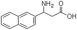 DL-3-氨基-3-(2-萘基)丙酸分子结构 (CAS 129042-57-5)
