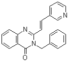 3-苄基-2-[(1E)-2-(3-吡啶基)乙烯基]-4(3H)-喹唑啉酮分子结构 (CAS 1290541-46-6)