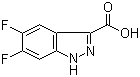 5,6-Difluoro-1H-indazole-3-carboxylic acid molecular structure (CAS 129295-33-6)