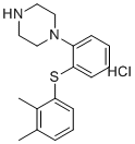 CAS # 1293343-01-7, Vortioxetine impurity 06, 1-{2-[(2,3-Dimethylphenyl)sulfanyl]phenyl}piperazine hydrochloride