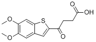 4-(5,6-Dimethoxybenzo[b]thiophen-2-yl)-4-oxobutanoic acid molecular structure (CAS 129425-81-6)