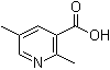 2,5-二甲基-3-吡啶羧酸分子结构 (CAS 129477-22-1)