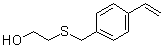 2-[[(4-乙烯基苯基)甲基]硫基]乙醇分子结构 (CAS 129509-07-5)