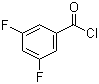 3,5-二氟苯甲酰氯分子结构 (CAS 129714-97-2)