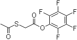 (乙酰硫基)乙酸五氟苯基酯分子结构 (CAS 129815-48-1)