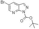 5-Bromo-1H-pyrazolo[3,4-b]pyridine-1-carboxylic acid 1,1-dimethylethyl ester molecular structure (CAS 1299607-55-8)