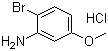 2-溴-5-甲氧基苯胺盐酸盐分子结构 (CAS 129968-11-2)
