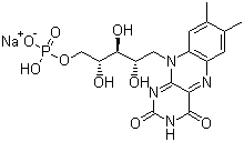 核黄素磷酸钠分子结构 (CAS 130-40-5)