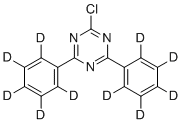 2-氯-4,6-双(五氘代苯基)-1,3,5-三嗪分子结构 (CAS 1300115-09-6)