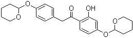 1,2-(2'-羟基-4',4''-二-alpha-吡喃醇)二苯基乙酮分子结构 (CAS 130064-21-0)