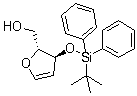 1,4-脱水-2-脱氧-3-O-[(叔丁基)二苯基硅]-D-赤式-戊-1-烯糖醇分子结构 (CAS 130277-32-6)