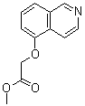 (5-异喹啉基氧基)乙酸甲酯分子结构 (CAS 130292-81-8)