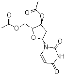 2'-脱氧-3',5'-二-O-乙酰基尿苷分子结构 (CAS 13030-62-1)