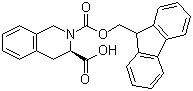 N-Fmoc-D-1,2,3,4-Tetrahydroisoquinoline-3-carboxylic acid molecular structure (CAS 130309-33-0)
