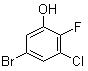 5-溴-3-氯-2-氟苯酚分子结构 (CAS 1305322-97-7)
