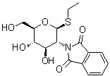 乙基 2-脱氧-2-(1,3-二氢-1,3-二氧代-2H-异吲哚-2-基)-1-硫代-beta-D-吡喃葡萄糖苷分子结构 (CAS 130539-43-4)