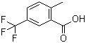 2-甲基-5-(三氟甲基)苯甲酸分子结构 (CAS 13055-63-5)