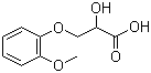 2-羟基-3-(2-甲氧基苯氧基)丙酸分子结构 (CAS 13057-65-3)