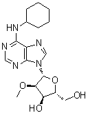 N-环己基-2'-O-甲基腺苷分子结构 (CAS 130714-47-5)