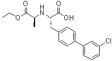 (alphaS)-3'-Chloro-alpha-[[(1S)-2-ethoxy-1-methyl-2-oxoethyl]amino][1,1'-biphenyl]-4-propanoic acid molecular structure (CAS 1308256-94-1)