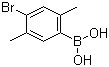 4-溴-2,5-二甲基苯硼酸分子结构 (CAS 130870-00-7)