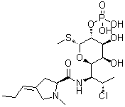 3'(6')-去氢克林霉素磷酸酯分子结构 (CAS 1309349-64-1)