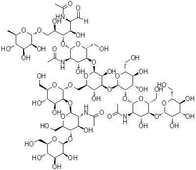 O-beta-D-甘露糖基-(1→4)-2-(乙酰氨基)-2-脱氧-beta-D-吡喃葡萄糖基-(1→2)-O-alpha-D-甘露糖基-(1→6)-O-[beta-D-甘露糖基-(1→4)-2-(乙酰氨基)-2-脱氧-beta-D-吡喃葡萄糖基-(1→2)-O-alpha-D-甘露糖基-(1→3)]-O-beta-D-甘露糖基-(1→4)-2-(乙酰氨基)-2-脱氧-beta-D-吡喃葡萄糖基-(1→4)-O-[6-脱氧-alpha-D-甘露糖基-(1→6)]-2-(乙酰氨基)-2-脱氧-D-葡萄糖分子结构 (CAS 1309851-94-2)