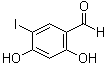2,4-二羟基-5-碘苯甲醛分子结构 (CAS 131088-03-4)