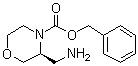 (3S)-3-(氨基甲基)-4-吗啉羧酸苄酯分子结构 (CAS 1312161-61-7)