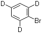 2-溴苯-1,3,5-D3分子结构 (CAS 13122-41-3)
