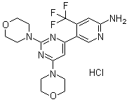 Buparlisib hydrochloride分子结构 (CAS 1312445-63-8)