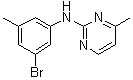 N-(3-溴-5-甲基苯基)-4-甲基嘧啶-2-胺分子结构 (CAS 1312535-22-0)