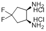 (1R,2S)-4,4-Difluorocyclopentane-1,2-diamine dihydrochloride molecular structure (CAS 1312692-51-5)