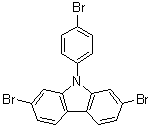 2,7-二溴-9-(4-溴苯基)-9H-咔唑分子结构 (CAS 1313900-20-7)