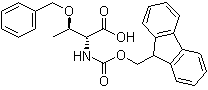 N-[芴甲氧羰基]-O-苄基-D-苏氨酸分子结构 (CAS 131545-63-6)