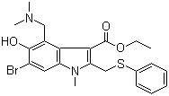 阿比朵尔分子结构 (CAS 131707-25-0)