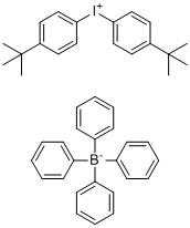 structure of CAS# 131725-16-1, 双(4-(叔-丁基)苯基)碘鎓四苯基硼酸酯