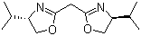 Bis[(4S)-(1-methylethyl)oxazolin-2-yl]methane molecular structure (CAS 131833-90-4)