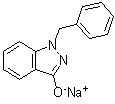 1-苄基-1H-吲唑-3-醇钠盐分子结构 (CAS 13185-09-6)