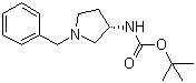 (S)-(-)-1-苄基-3-(叔丁氧羰基氨基)吡咯烷分子结构 (CAS 131852-53-4)
