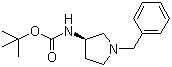 [(3R)-1-(苄基)吡咯烷-3-基]氨基羧酸叔丁酯分子结构 (CAS 131878-23-4)