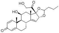 14,15-去氢布地奈德分子结构 (CAS 131918-64-4)