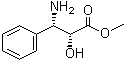 (alphaR,betaS)-rel-beta-氨基-alpha-羟基苯丙酸甲酯分子结构 (CAS 131968-74-6)