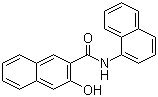 3-Hydroxy-N-naphthalen-1-ylnaphthalene-2-carboxamide molecular structure (CAS 132-68-3)