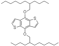 4,8-Bis[(2-butyloctyl)oxy]benzo[1,2-b:4,5-b']dithiophene molecular structure (CAS 1321590-78-6)
