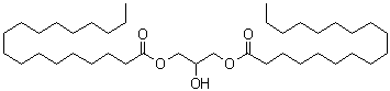 甘油二硬脂酸酯分子结构 (CAS 1323-83-7)