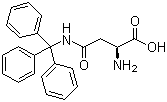 N'-(三苯甲基)-L-天冬酰胺分子结构 (CAS 132388-58-0)